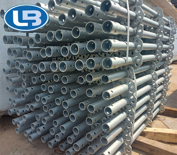Galvanized ringlock scaffolding standards